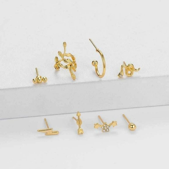 📢 4/$15 Gold Stackable Earring Set - Picture 3 of 4